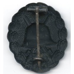 German WW1 Wound badge in black 1914 'H.T'