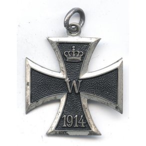 German WW1 Patriotic Iron cross pendant