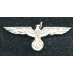 German WW2 Army EM/NCO's visor cap eagle in metal(Carl Halfar Factory find)