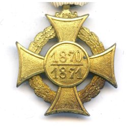German Imperial Saxony Franco Prussian War Cross 1870 - 71