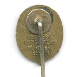 German WW2 Horse Rider's badge in bronze miniature 18 mm