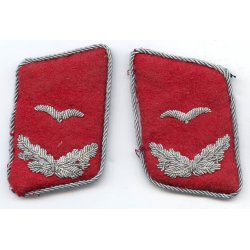 German WW2 Luftwaffe flak-artillery Leutnant Collar tabs
