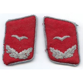 German WW2 Luftwaffe flak-artillery Leutnant Collar tabs