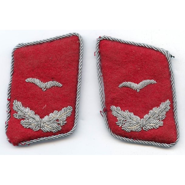 German WW2 Luftwaffe flak-artillery Leutnant Collar tabs