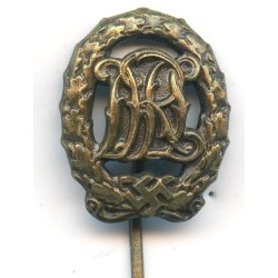 German WW2 DRL sports badge in bronze 'Jena Wernstein' miniature