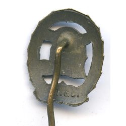 German WW2 DRL sports badge in bronze 'St&L'