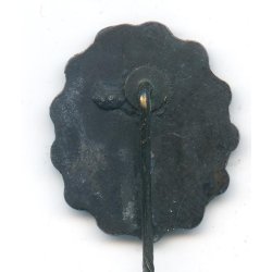 German WW1 Wound badge in black - Naval version -1914 - Stickpin