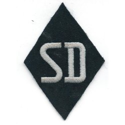 German WW2 SS SD 'Sicherheitsdienst' Sleeve diamond badge