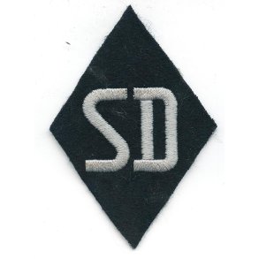 German WW2 SS SD 'Sicherheitsdienst' Sleeve diamond badge