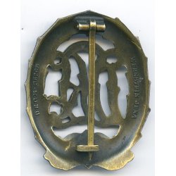 German WW2 DRL sports badge in bronze 'Jena Wernstein'