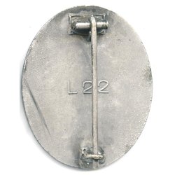 German WW2 Wound badge in Silver 1939 'L22'