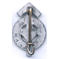 German WW2 HJ Proficiency Badge in Silver - mini 'M1/34' 22mm