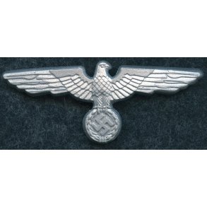 German WW2 Army EM/NCO/Officer's visor cap eagle in metal 