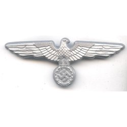 German WW2 Army EM/NCO/Officer's visor cap eagle in metal "G.B 38"
