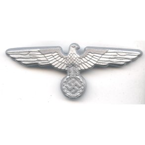German WW2 Army EM/NCO/Officer's visor cap eagle in metal 