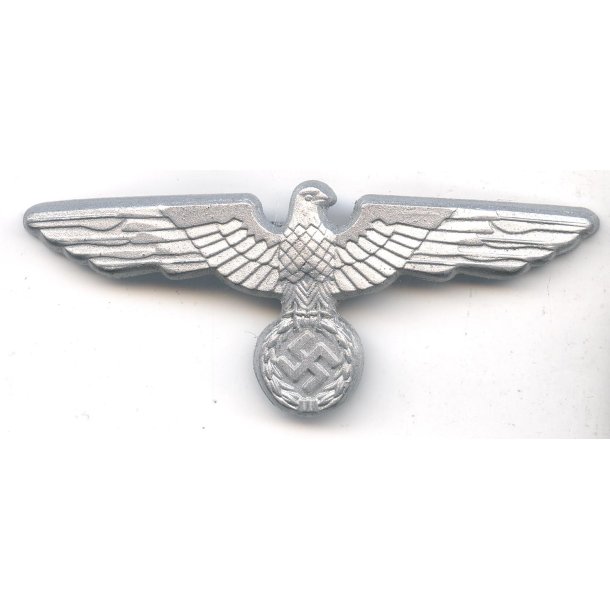 German WW2 Army EM/NCO/Officer's visor cap eagle in metal "G.B 38"