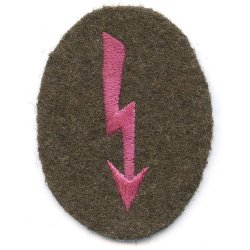 German WW2 Panzer Signal's Afrikakorps/Tropical sleeve badge