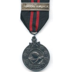 Finnish WW2 Finnish Winter war medal with Swords 'POHJOIS-KARJALA'