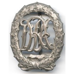German WW2 DRA sports badge in silver