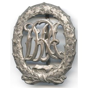 German WW2 DRA sports badge in silver