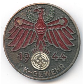 German WW2 DSVB State Shooting association award 1944