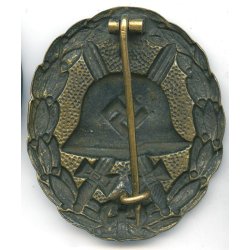 German WW2 Wound badge in black 1936-1939 'Legion Condor' - Oxodized