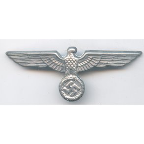 German WW2 Army EM/NCO/Officer's visor cap eagle in metal