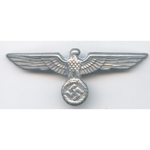 German WW2 Army EM/NCO/Officer's visor cap eagle in metal