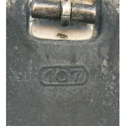 German WW2 Wound badge in silver 1939 '107'