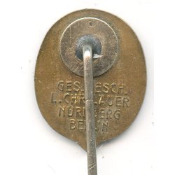 German WW2 Horse Rider's badge in bronze miniature 18 mm