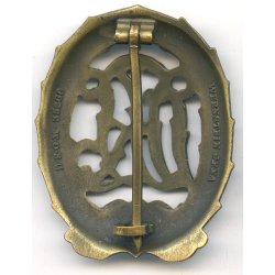 German WW2 DRL sports badge in bronze 'Jena Wernstein'