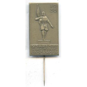 Swedish WW2 NSAP 5th annual meeting Stockholm 1938 pin