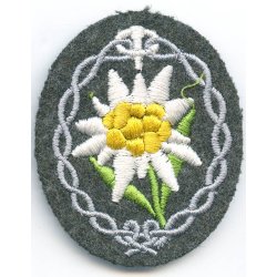German WW2 Gebirgsj�ger Edelweiss armpatch