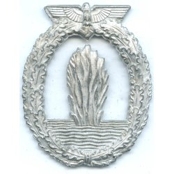 German WW2 Kriegsmarine minesweeper's war badge 'LB'