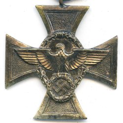 German WW 2 Police Long Service Cross 1 class - 25 years