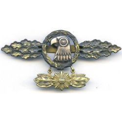 German WW2 Luftwaffe Reconnaissance(Aufkl�rer) clasp in Gold with star pendant