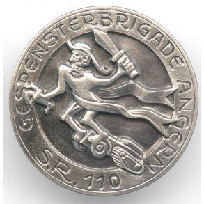 German WW2 Wehrmacht Cap badge 11th Panzer - Division 