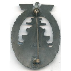 German WW2 Kriegsmarine High Seas Fleet War Badge 'RS&S'