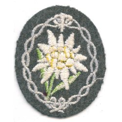 German WW2 Gebirgsj�ger Edelweiss armpatch