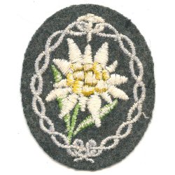 German WW2 Gebirgsj�ger Edelweiss armpatch