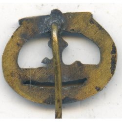  German WW2 Kriegsmarine U-boat War miniature badge  - 16 mm