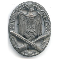 German WW2 General Assault badge 'Unknown - 4-rivet'