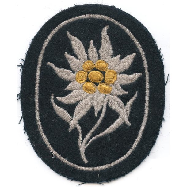 German WW2 SS Gebirgsj�ger Edelweiss sleeve patch