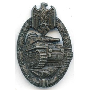German WW2 Panzer Assault Badge  in bronce 'Deumer'