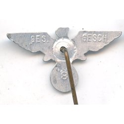 German WW2 NS-RKB member's eagle lapel pin '8'