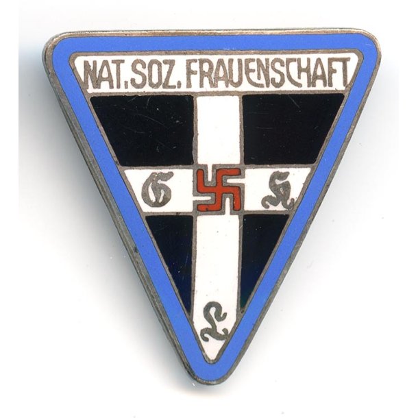 German WW2 Nat. Soz. Frauenschaft , Ortsgruppe badge 'RZM 72'