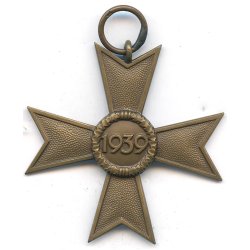 German WW2 War merit cross 2 cl 1939 w/o swords &amp; bag  '1'
