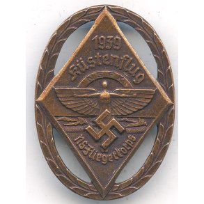 German WW2 N.S.F.K. K�stenflug 1939 badge