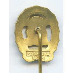 German WW2 DRL sports badge in gold 'Jena Wernstein' stickpin
