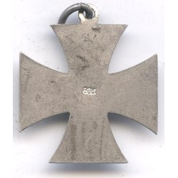 German WW1 Patriotic Iron cross pendant